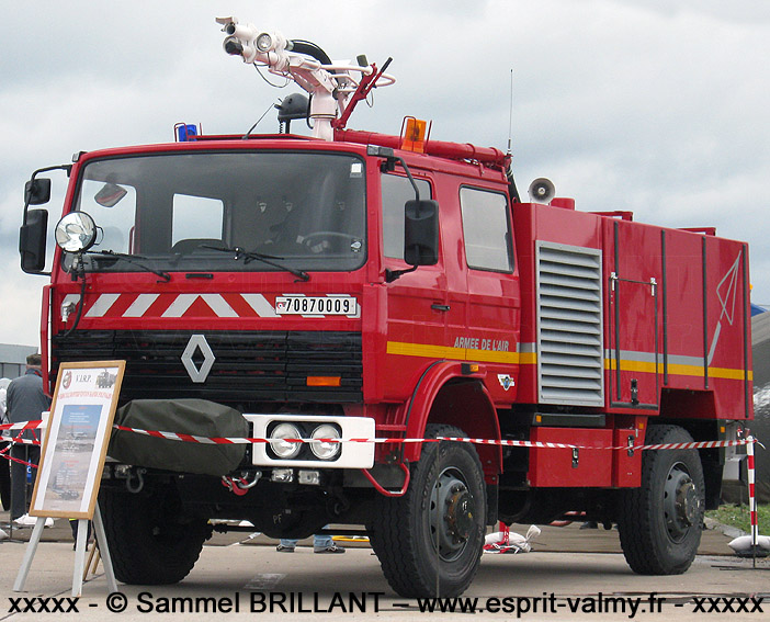 SIDES, VIRP 10M7 (Véhicule d'Intervention Rapide Polyvalent), 7087-0009, Escadron de Sécurité Incendie et de Sauvetage 1H.123 ; 2010