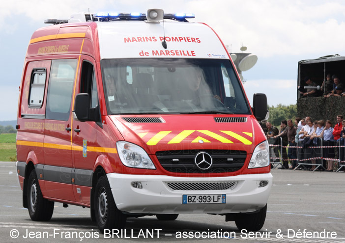 Mercedes Sprinter, Véhicule de Secours et d'Assistance aux Victimes, BZ-993-LF, Bataillon de Marins-Pompiers de Marseille ; 2012