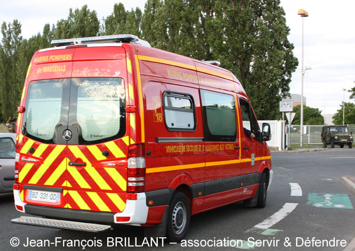 Mercedes Sprinter, Véhicule de Secours et d'Assistance aux Victimes, BZ-331-QD, Bataillon de Marins-Pompiers de Marseille ; 2012
