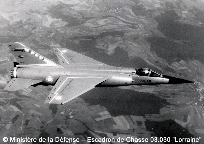 F1C : Mirage F1c n°35, 30-FM ; Escadron de Chasse 03.030 "Lorraine"