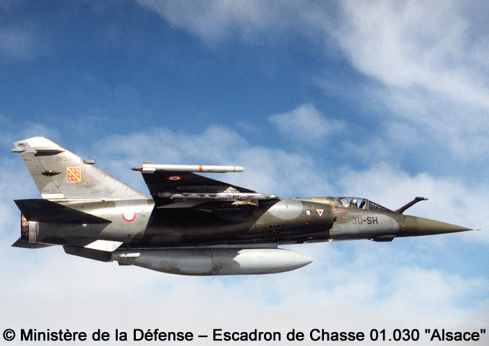 F1CT : Mirage F1CT n°265, 30-SH ; Escadron de Chasse 01.030 "Alsace"