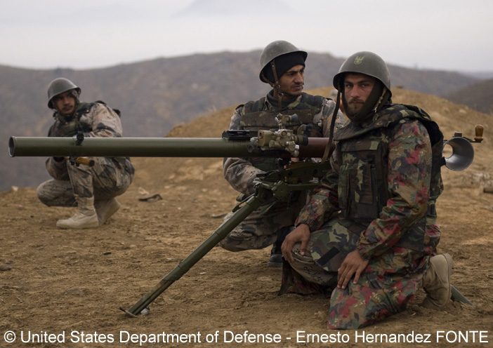 SPG-9 ; Police Nationale Afghane, Garde-Frontières