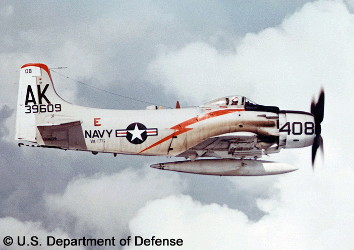 A-1H "Skyraider" ; VA-176, US Navy