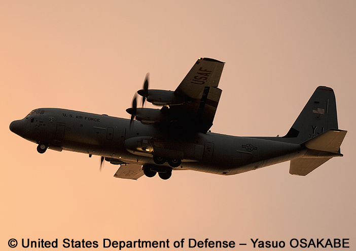 Cargo, standard aircraft, basic mission : C-130J "Super Hercules"