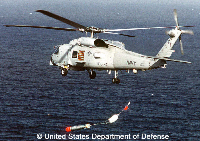 Submarine (anti), non standard aircraft, basic mission : SH-60B "Seahawk"