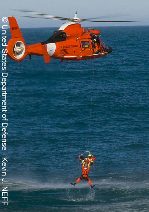 Search and Rescue, non standard aircraft, modified mission : HH-65 "Dolphin"