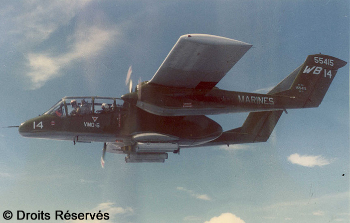 Observation, non standard aircraft, basic mission : OV-10A "Bronco", US Marine Corps